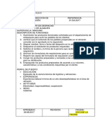 Manual de Procedimientos: Sector Almacén