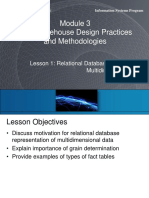Data Warehouse Design Practices and Methodologies: Lesson 1: Relational Database Concepts For Multidimensional Data