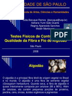 Testes Fisicos - Algodão