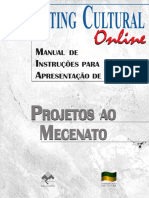 Formulário Projetos Culturais