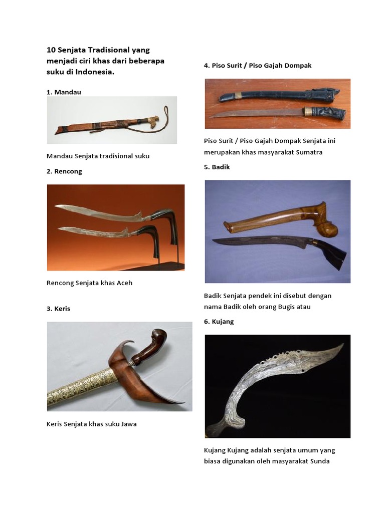 10 Senjata Tradisional  PDF