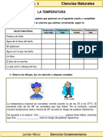 3er Grado - Ciencias - La Temperatura