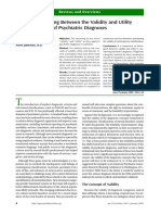 Distinguishing Between The Validity and Utility of Psychiatric Diagnoses