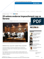 25 Solons Endorse Impeachment Rap