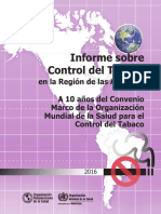 Informe PAHO tabaco en las Américas