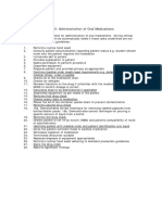 Clinical Skill Guide for Administering Oral Medications