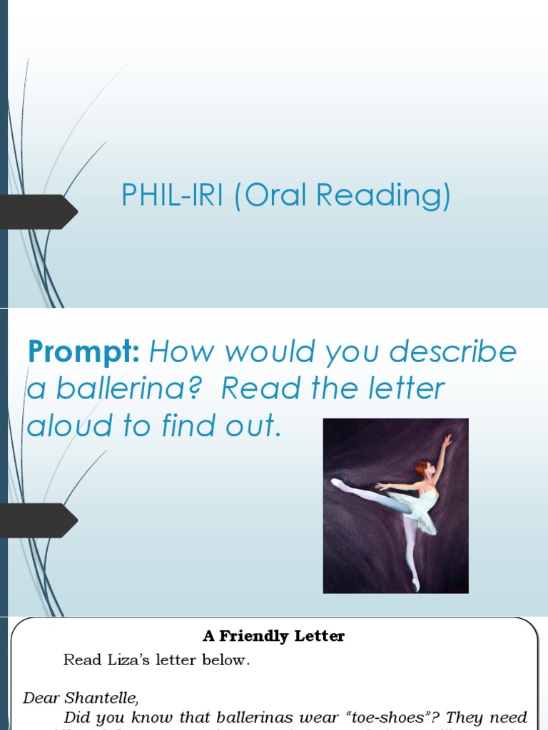 Phil iri oral reading pdf