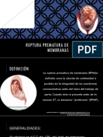 Ruptura Prematura de Membranas