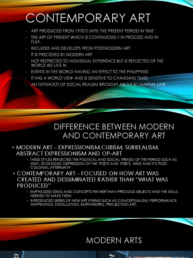 Contemporary Art PDF Modern Art Contemporary Art