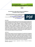 Diagnóstico Organizacional en Empresas Constructoras Chilenas.