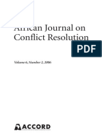 Afrikan Journal on Conflict Resolution 2006