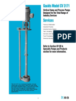 Goulds Model CV 3171: Vertical Sump and Process Pumps Designed For The Total Range of Industry Services