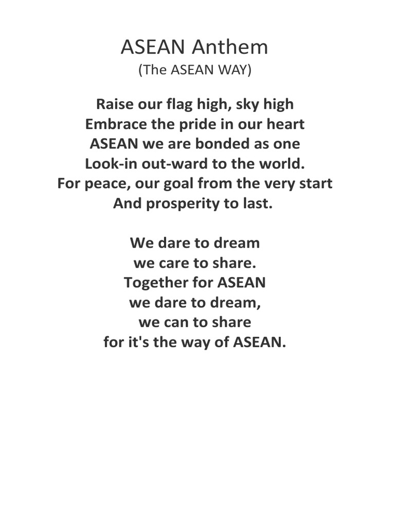 Asean Anthem Sports Leisure