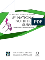 8th National Nutrition Survey: Initial Results
