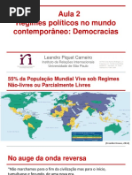 Aula 2 Regimes Políticos No Mundo Contemporâneo