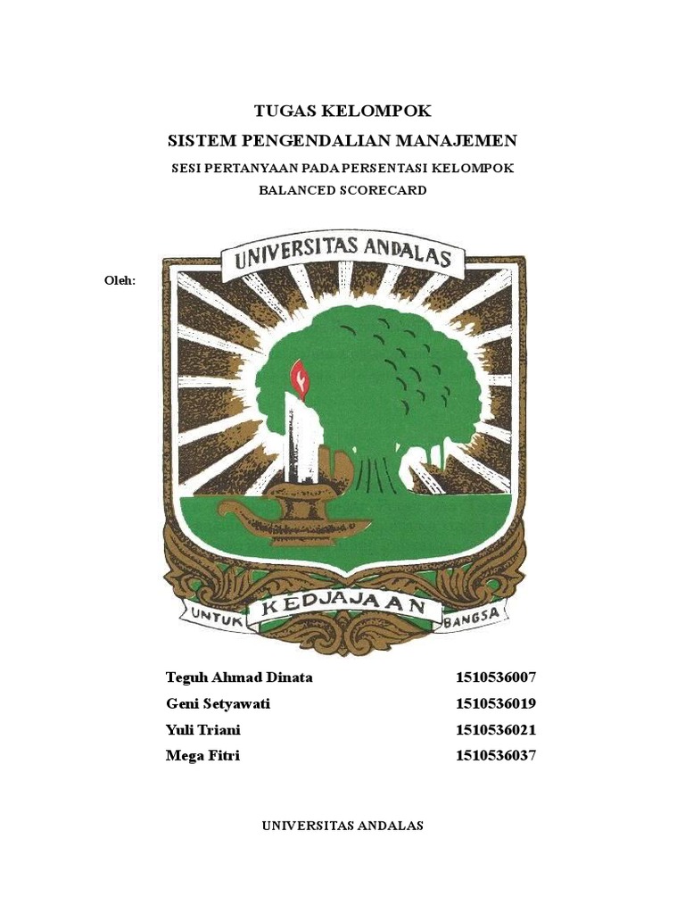 Sesi Tanya Jawab Balanced Scorecard
