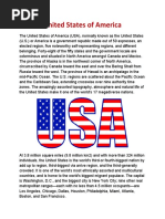 USA's History,Language,Religion,Economy,Education,Culture and Law