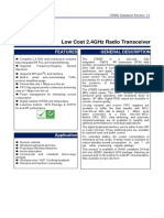 LT8900 Low Cost 2.4GHz Radio Transceiver Datasheet