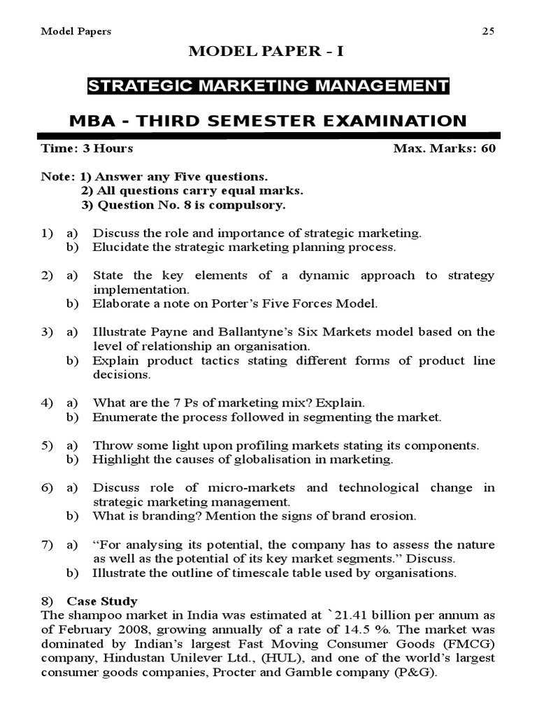 event management question paper with case study