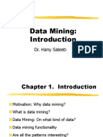 Data Mining:: Dr. Hany Saleeb
