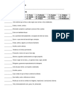 Prueba de Vocabulario Sexto Año 2015