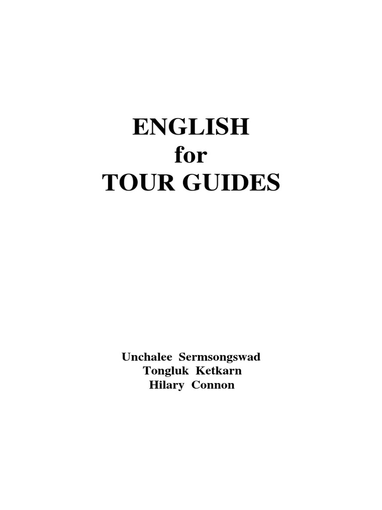 English For Tour Guides PDF Gratitude