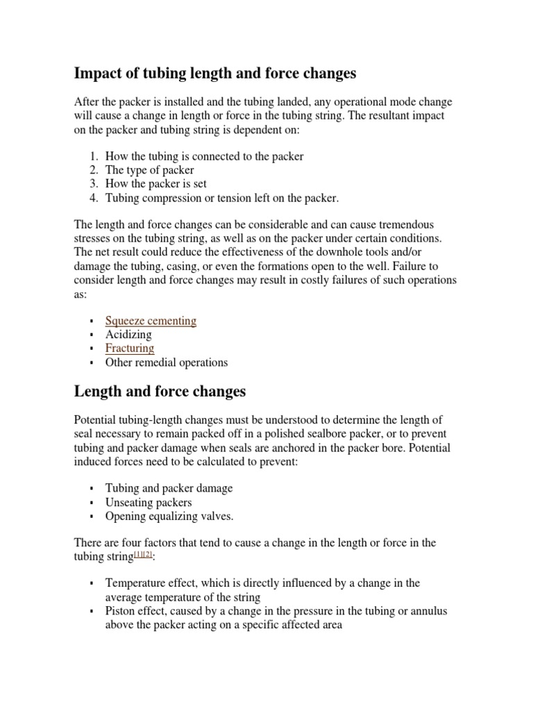 Tubing Movement Design PDF Thermal Expansion Materials Science