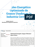 Uso Optimizado de Granos de Residuo en Industria Cervecera