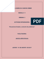 CANCHEGOMEZ ROSAANGELICA M11S3 AI6 Ecuacioneslinealesysolucióndeproblemas