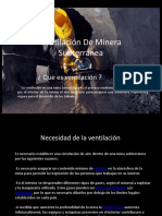 Ventilación en minería subterránea: cálculos, sistemas y requerimientos