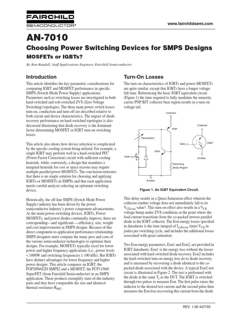 An 7010 Pdf Field Effect Transistor Mosfet