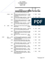 Stan J. Caterbone PRO SE BILLINGS AS OF August 31, 2017 FOR U.S. DISTRICT COURT CASE No. 17-01233