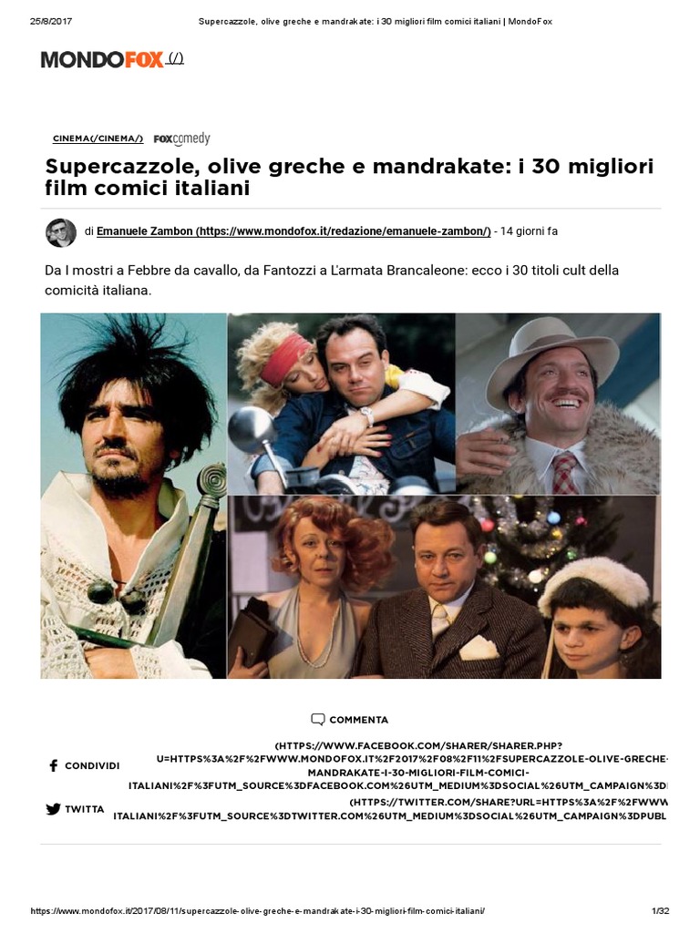 Film Comici Gratis Completi In Italiano Su Youtube