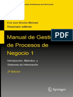 Handbook on Business Process Management Español