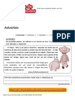 Atividades de Advérbio Prontas para Imprimirsala de Atividades PDF