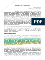 A Pessoa Que É Terapeuta (James Bugental)