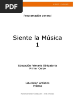 Siente la música 1 LOMCE programación general Castilla y León