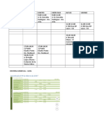 Horarios Asignaturas