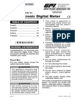 03 Electronic Digital Meter: Operations Guide For