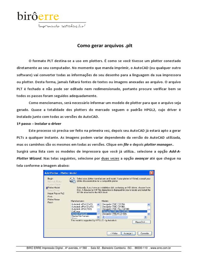 Gerar Arquivos PLT PDF | PDF