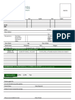 Standard CV Form