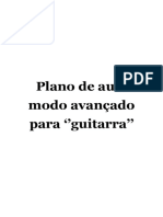 Plano de Aula Modo Avançado para Guitarra