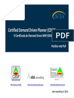 Certified Demand Driven Planner (CDDP) El Certificado de Demand Driven MRP (DDMRP) Position and Pull