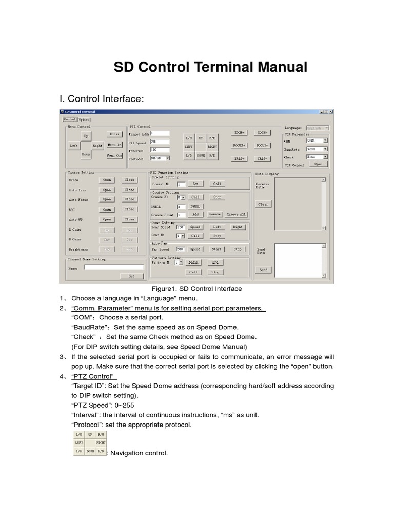 SD Control Terminal User Manual | PDF | Menu (Computing) | Digital ...