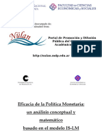 01465 EFICACIA DE LA POLITICA MONETARIA, UN ANALISIS CONCEPTUAL Y MATEMATICO BASADO EN MODELO IS-LM  (2002) -bajado Nüllan-.pdf