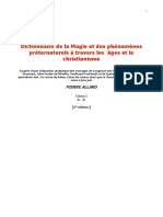 DICTIONNAIRE de LA MAGIE Et Des Phenomenes Preternaturels 2e Ed. Tome I a R