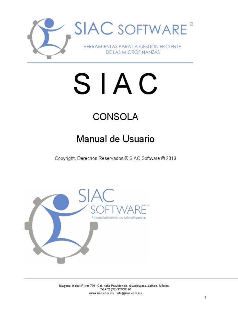 Manual SIAC Consola | PDF | Contraseña | Tabla (base de datos)