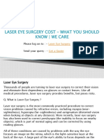 Laser Eye Surgery Cost - What You Should Know - We Care