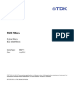 EMC filters, 2-line filters, IEC inlet filters datasheet