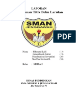 Laporan Praktikum Kimia Titik Beku